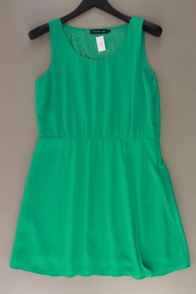 Even & Odd Chiffonkleid Gr. L Ärmellos grün aus Polyester