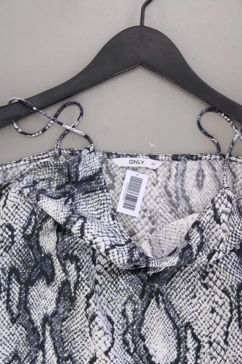 Only Spaghetti-Top Gr. 34 mit Tierdruck grau aus Polyester
