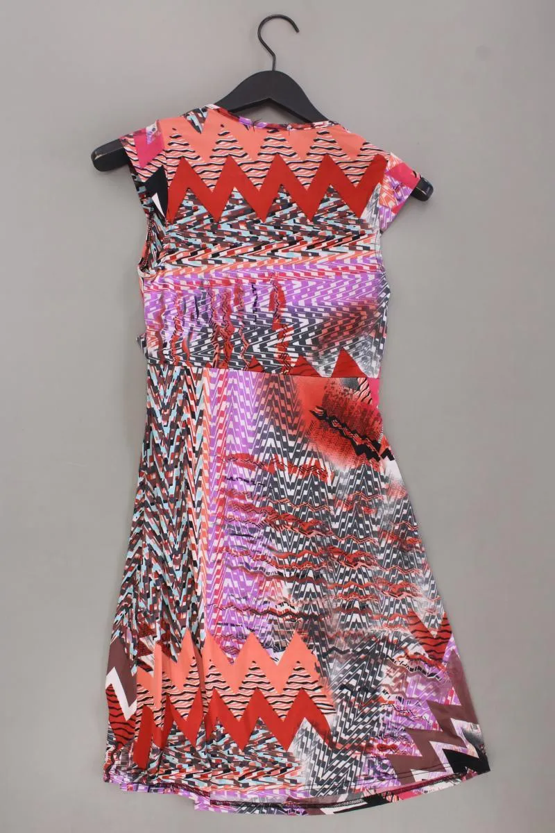 Sweet Miss Kleid Gr. S geometrisches Muster Kurzarm mehrfarbig aus Viskose