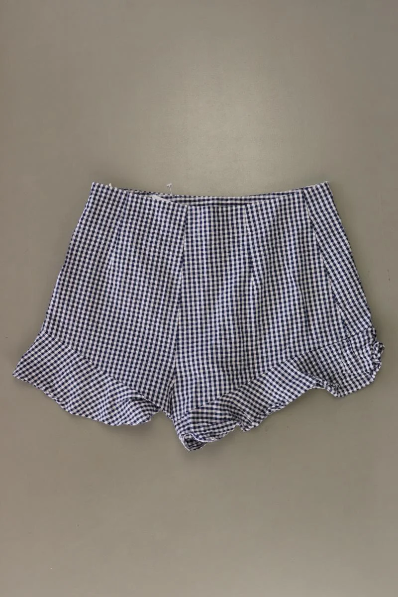 Zara Shorts Gr. M kariert blau