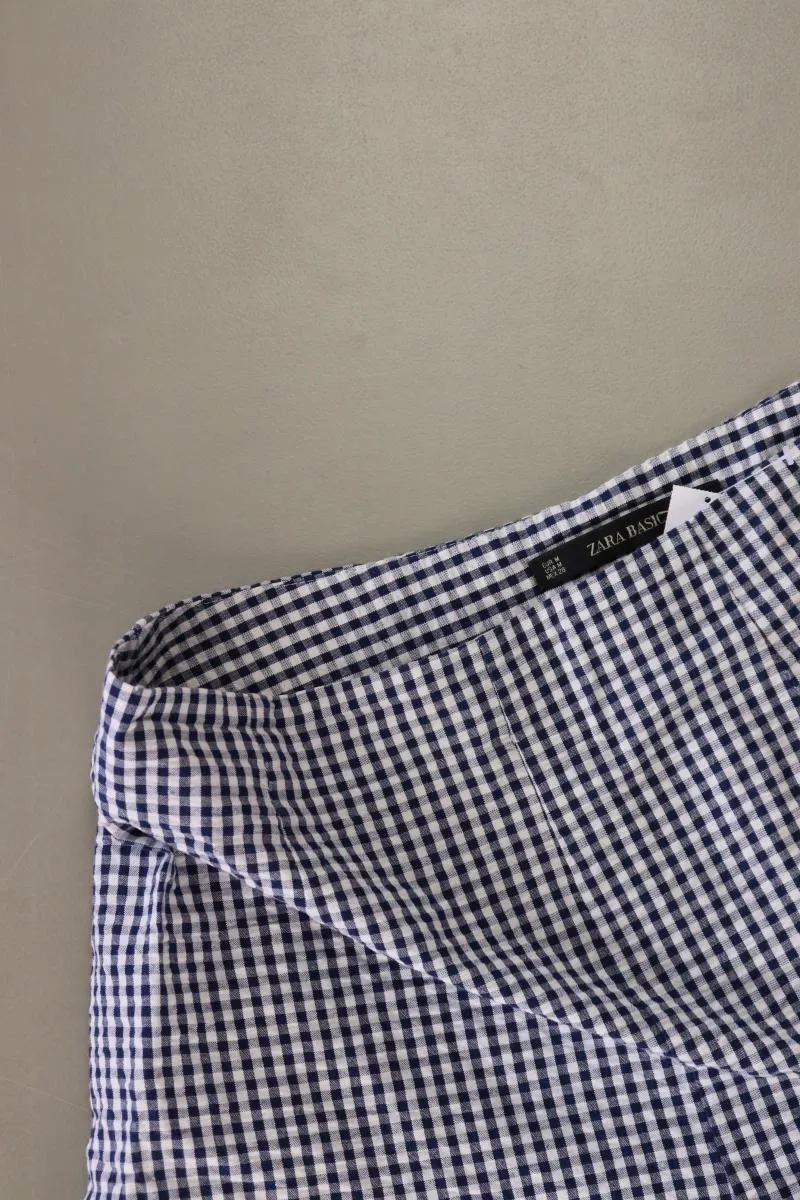 Zara Shorts Gr. M kariert blau