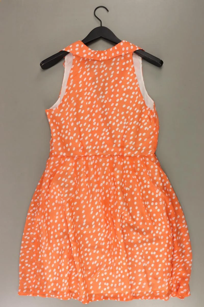 Selection by s.Oliver Midikleid Gr. 40 gepunktet Ärmellos orange aus Polyester