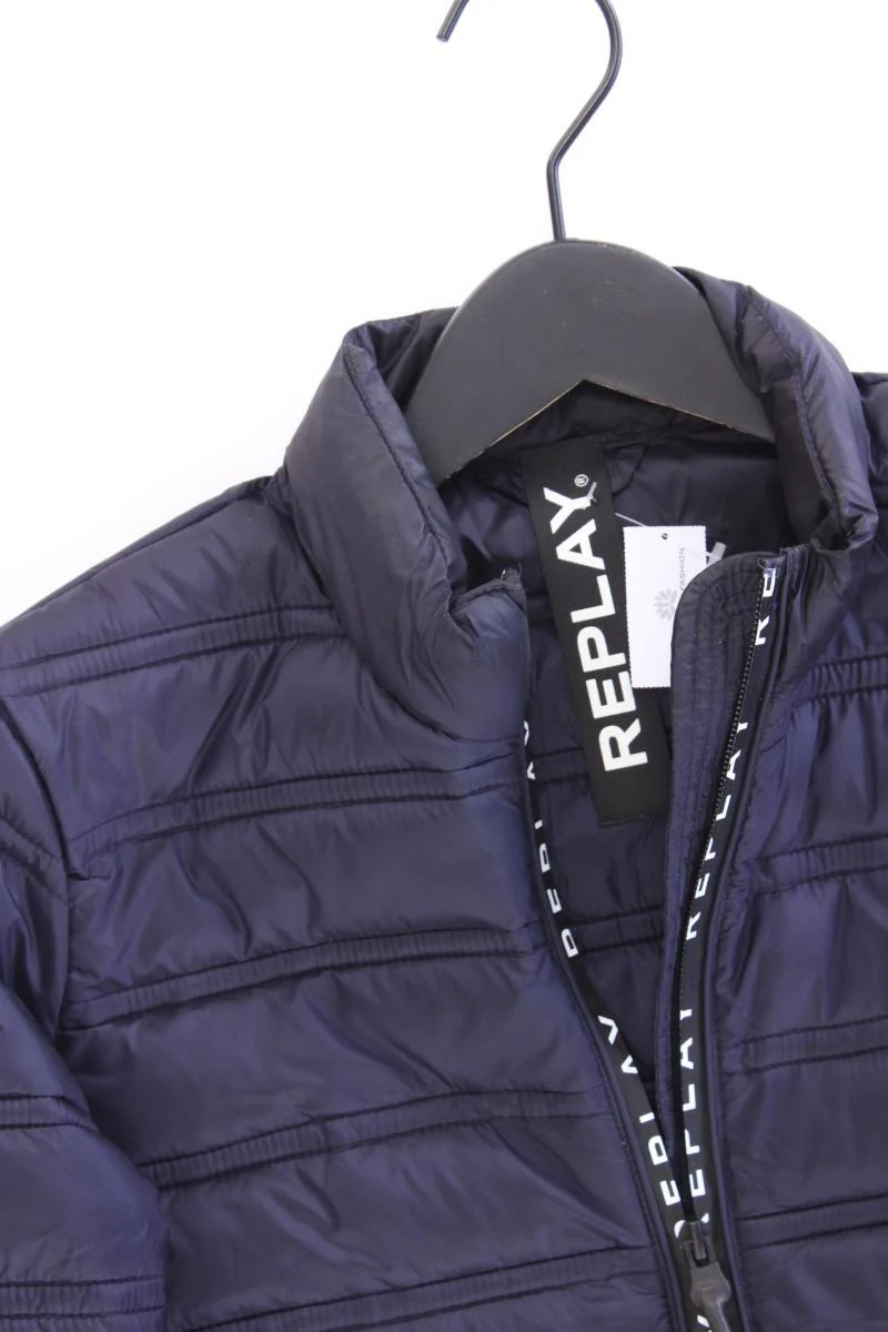 Replay Steppjacke für Herren Gr. S blau aus Polyamid
