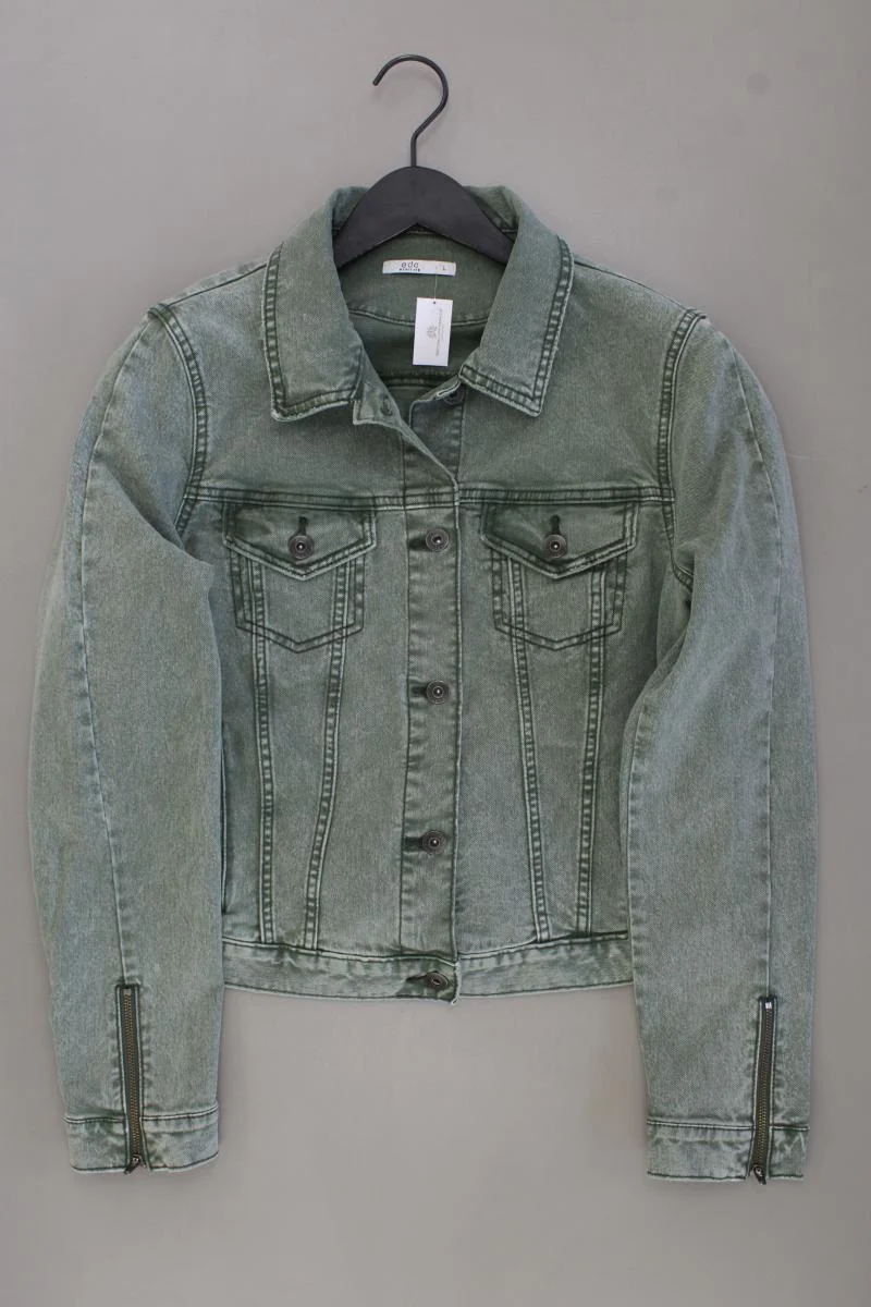 edc by Esprit Jeansjacke Gr. L neuwertig grün aus Baumwolle
