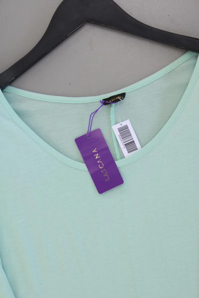 Lascana T-Shirt Gr. 44/46 neu mit Etikett Kurzarm grün aus Viskose