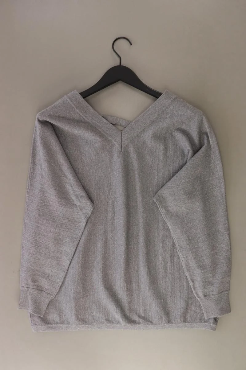 Tredy Feinstrickpullover Gr. 36 grau aus Viskose