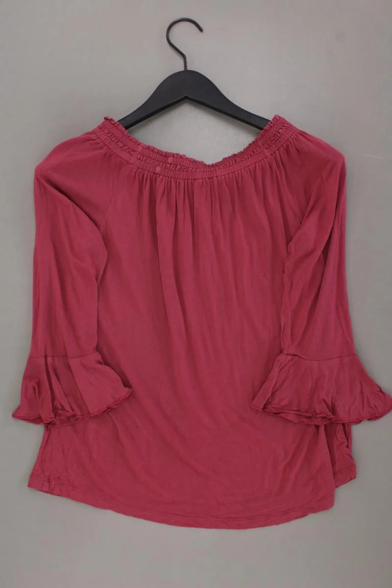 Esprit Classic Shirt Gr. L 3/4 Ärmel mit Carmen-Ausschnitt rot aus Viskose