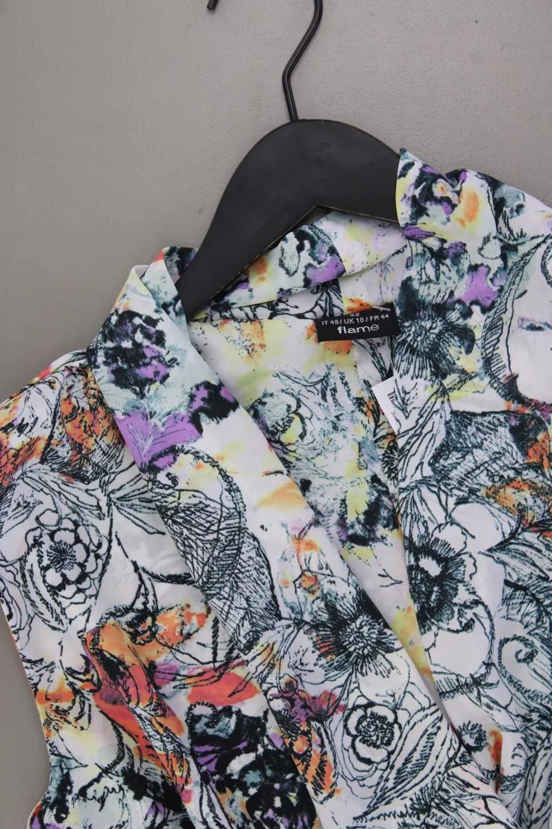 Flame Sommerkleid Gr. 42 Ärmellos mehrfarbig aus Polyester