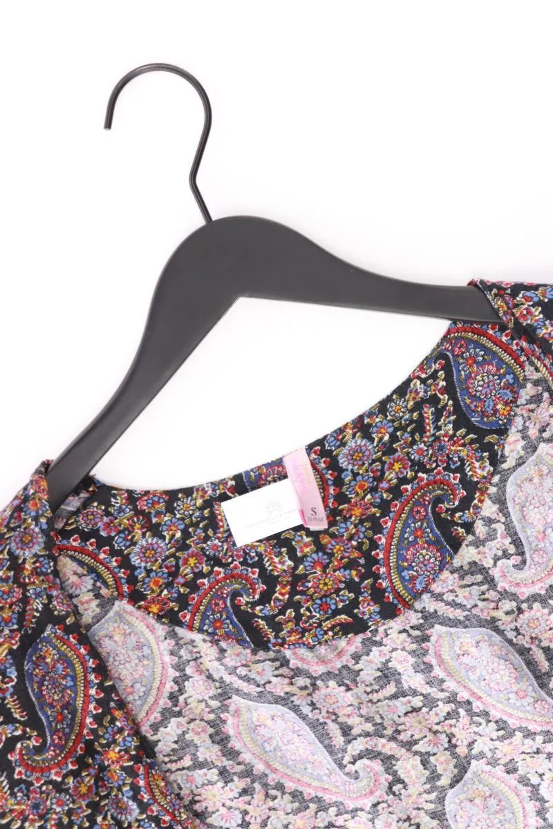 Bershka Regular Cardigan Gr. S mit Paisleymuster 3/4 Ärmel schwarz