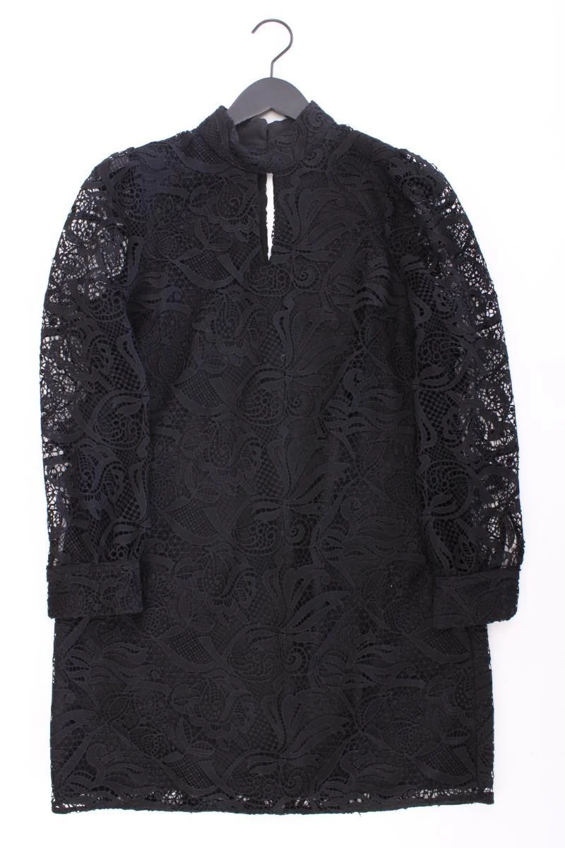 River Island Spitzenkleid Gr. 38 neuwertig Langarm schwarz aus Polyester