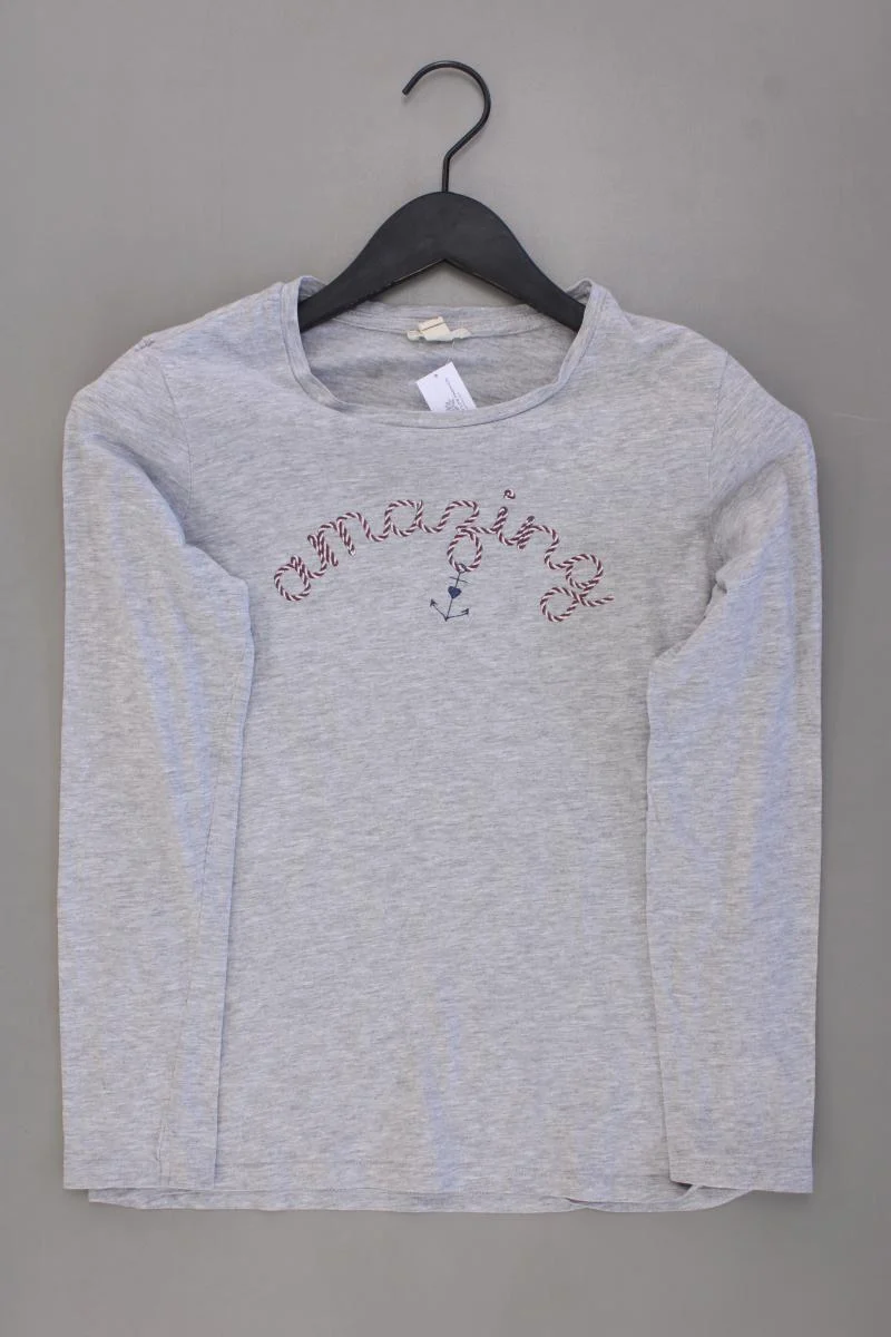 Esprit Longsleeve-Shirt Gr. S Langarm grau aus Baumwolle