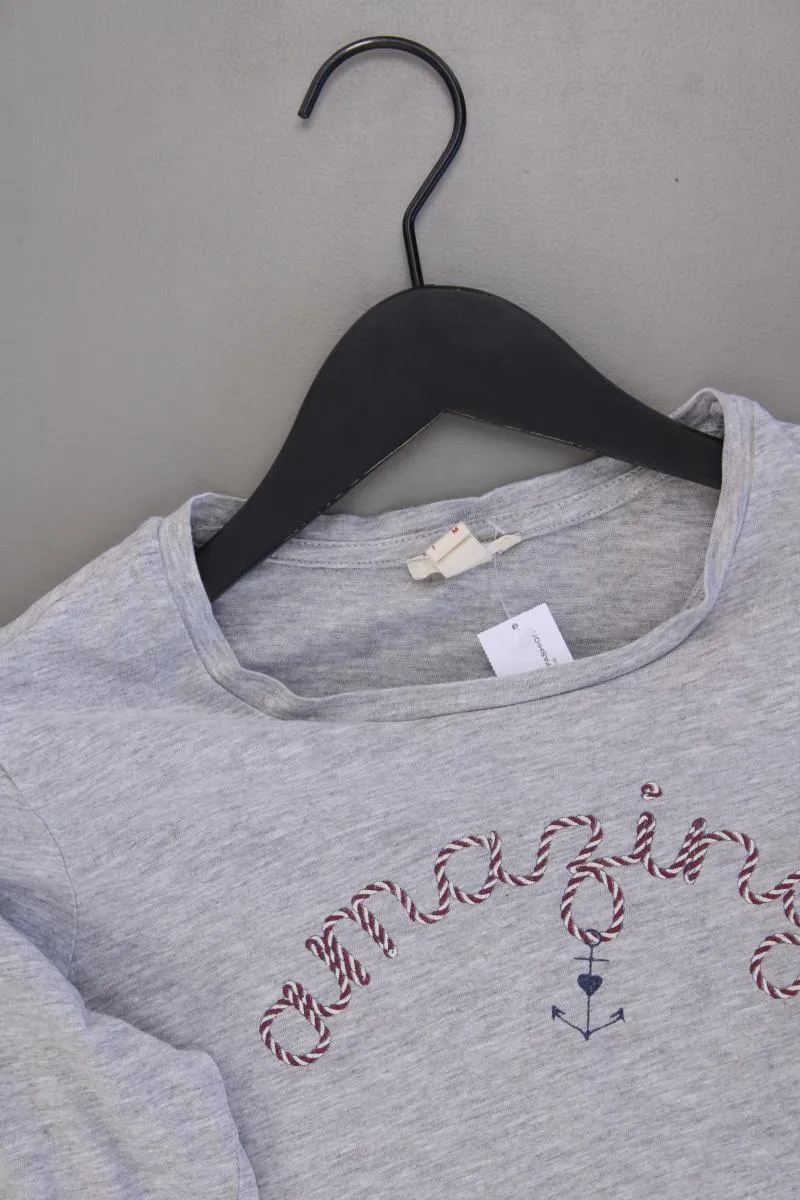 Esprit Longsleeve-Shirt Gr. S Langarm grau aus Baumwolle