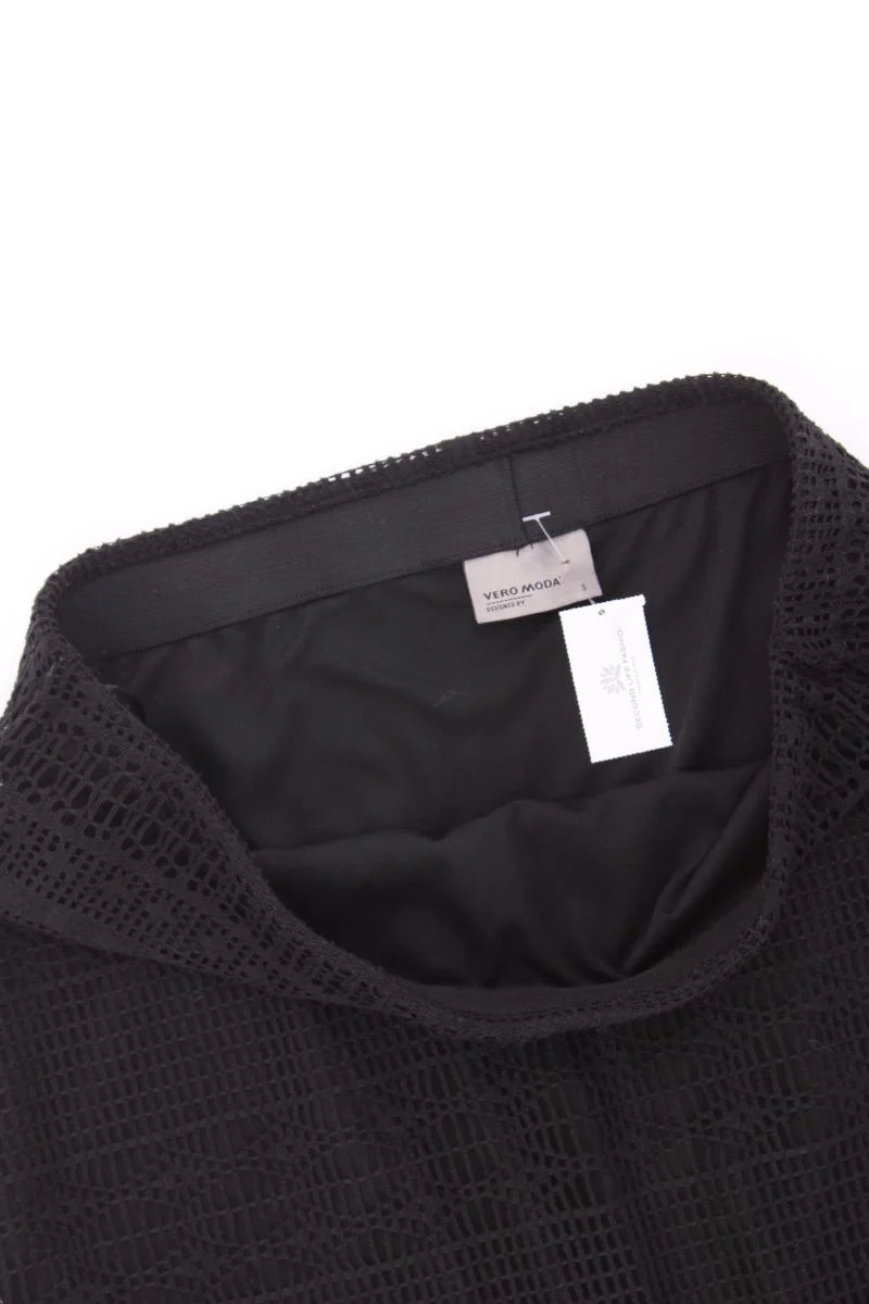 Vero Moda Fransenrock Gr. S schwarz aus Polyester