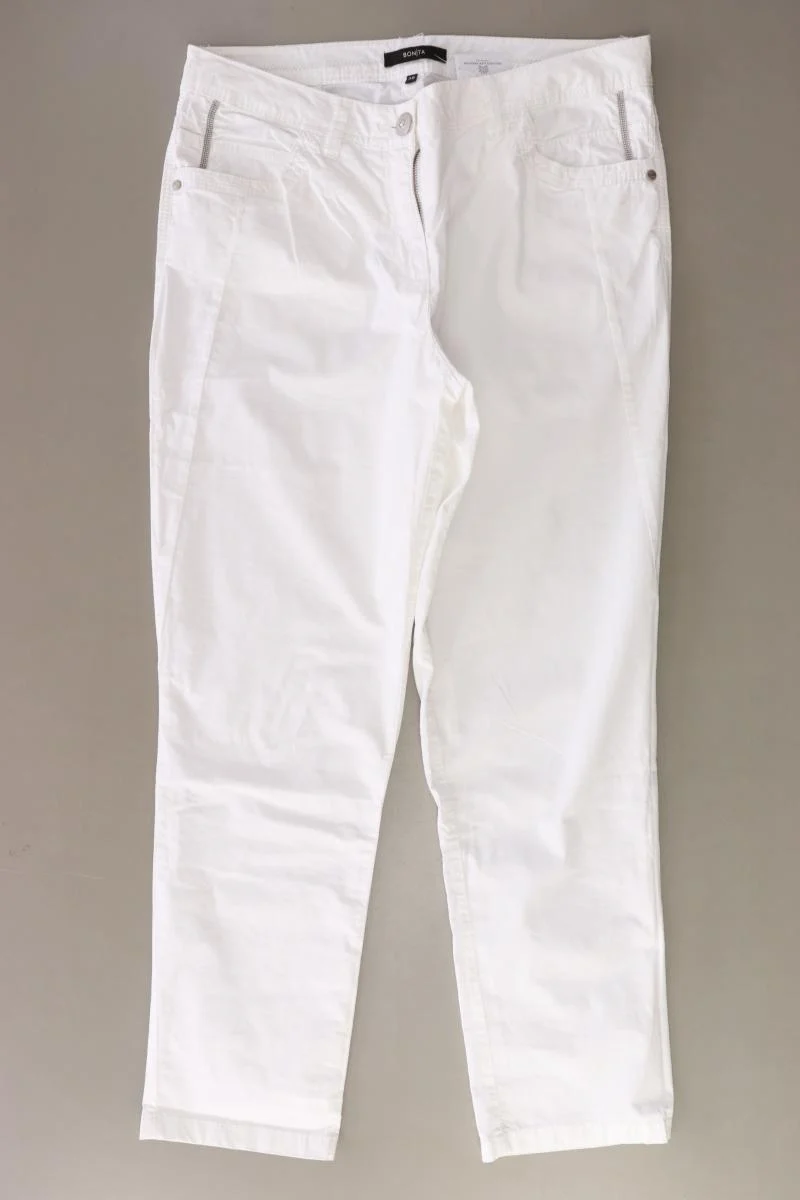 Bonita Hose Gr. 38 weiß aus Baumwolle