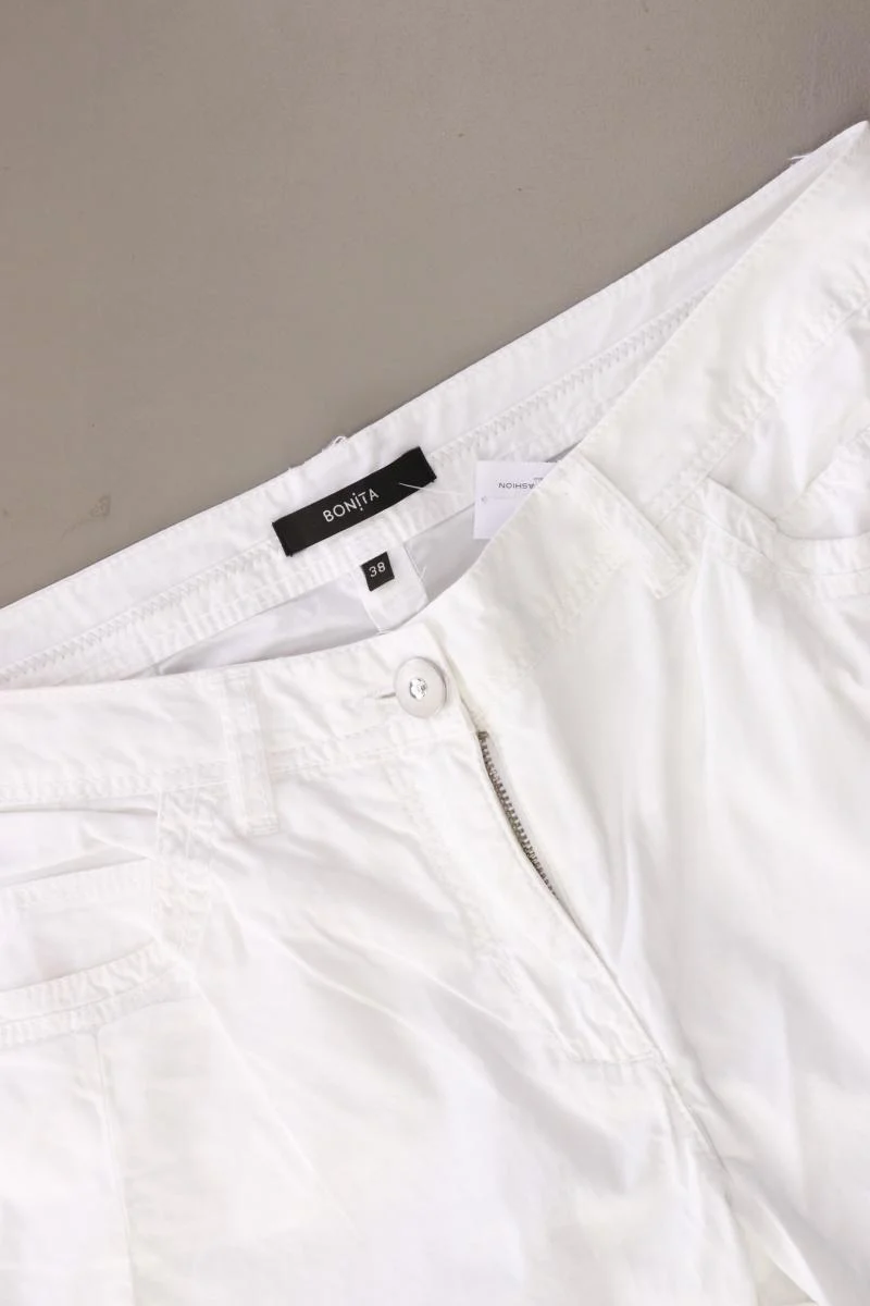 Bonita Hose Gr. 38 weiß aus Baumwolle