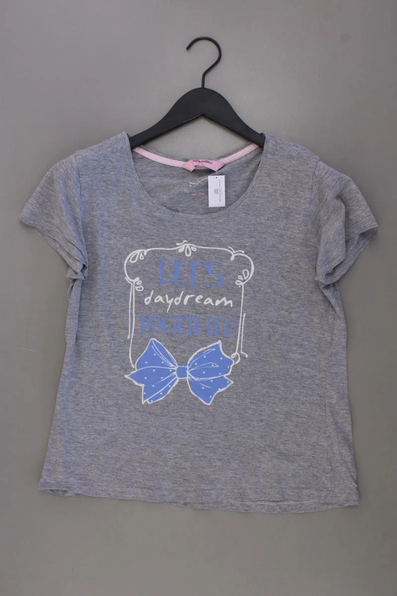 Hunkemöller Printshirt Gr. M Kurzarm grau