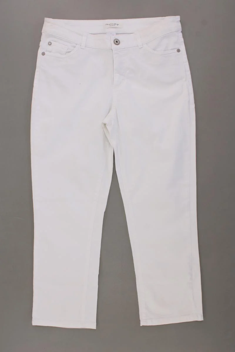 Christian Berg 7/8 Hose Gr. 36 weiß aus Baumwolle