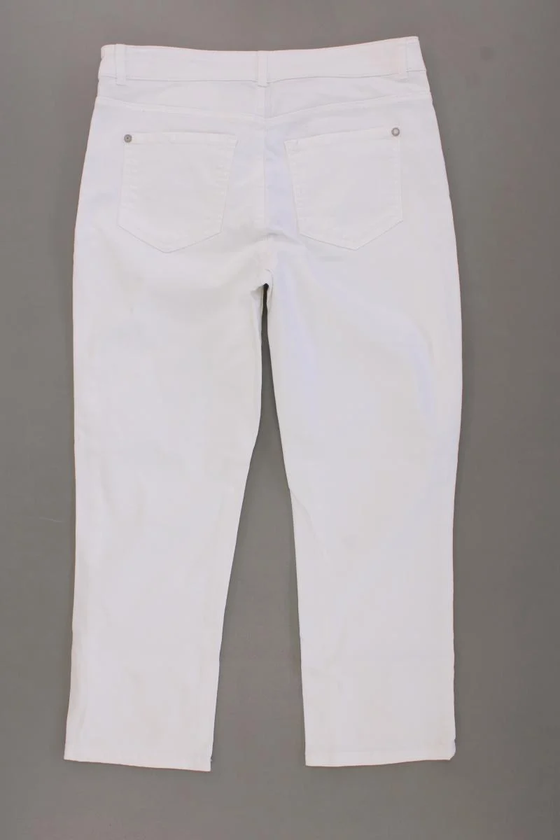 Christian Berg 7/8 Hose Gr. 36 weiß aus Baumwolle