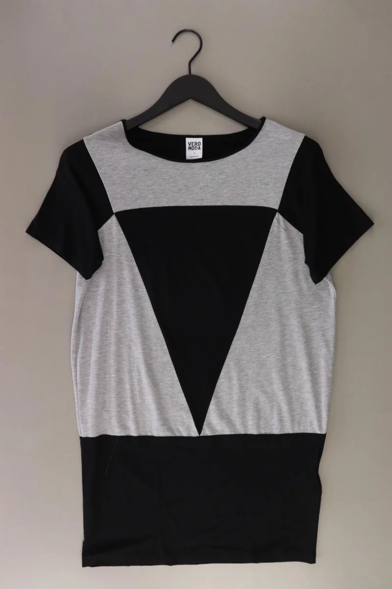 Vero Moda Strickshirt Gr. S Kurzarm grau aus Baumwolle