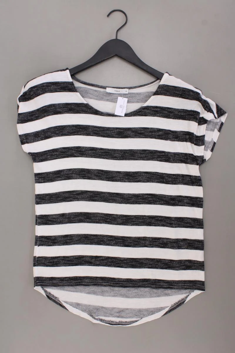 PIGALLE Ringelshirt Gr. XS gestreift Kurzarm grau aus Viskose