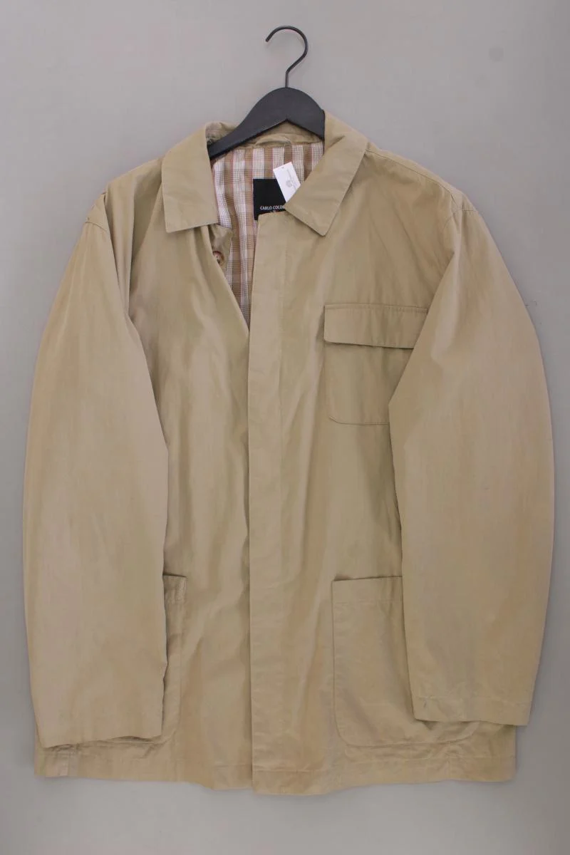 Carlo Colucci Übergangsjacke für Herren Gr. 54 braun aus Baumwolle