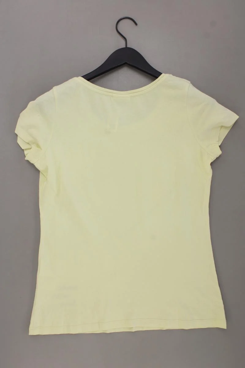 Street One T-Shirt Gr. 38 Kurzarm mit Nieten gelb aus Baumwolle