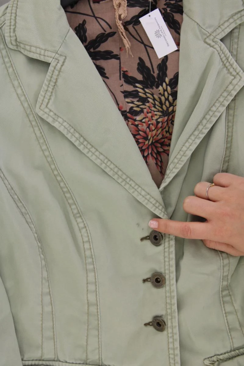 Review Übergangsjacke Gr. 36 grün aus Baumwolle