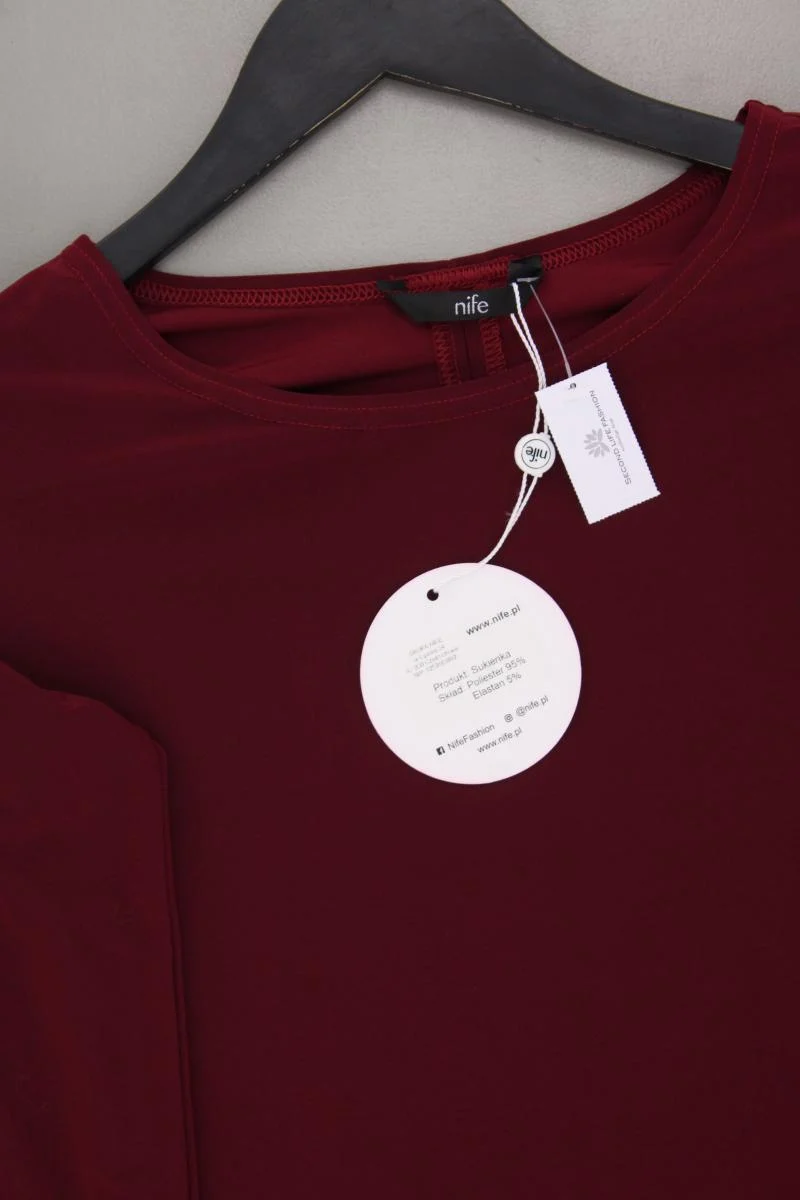 nife Schlauchkleid Gr. 38 neu mit Etikett Langarm rot aus Polyester