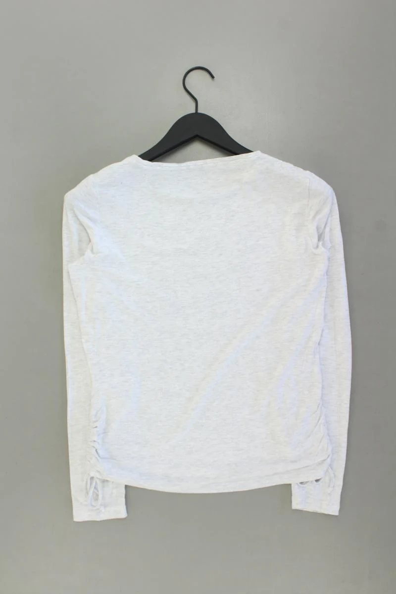 Tom Tailor Printshirt Gr. M Langarm grau aus Viskose