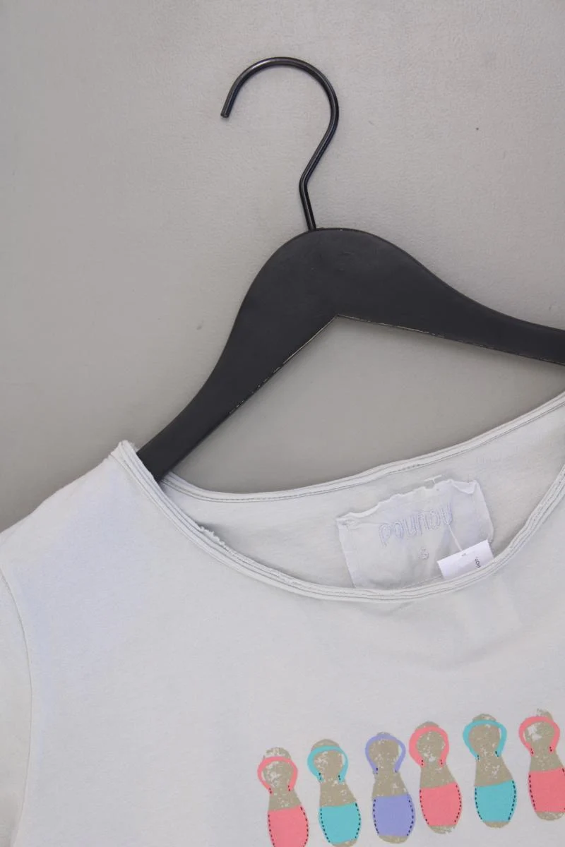 Pounou Shirt Gr. S Kurzarm grau aus Baumwolle