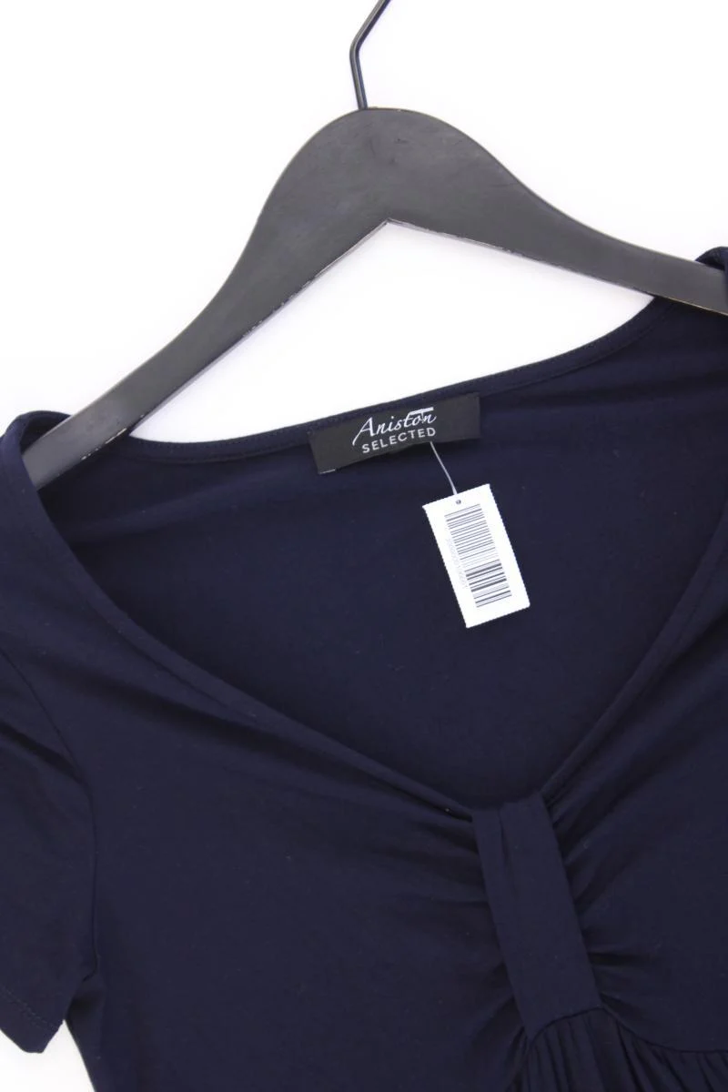Aniston Selected Minikleid Gr. 36 Kurzarm blau aus Viskose