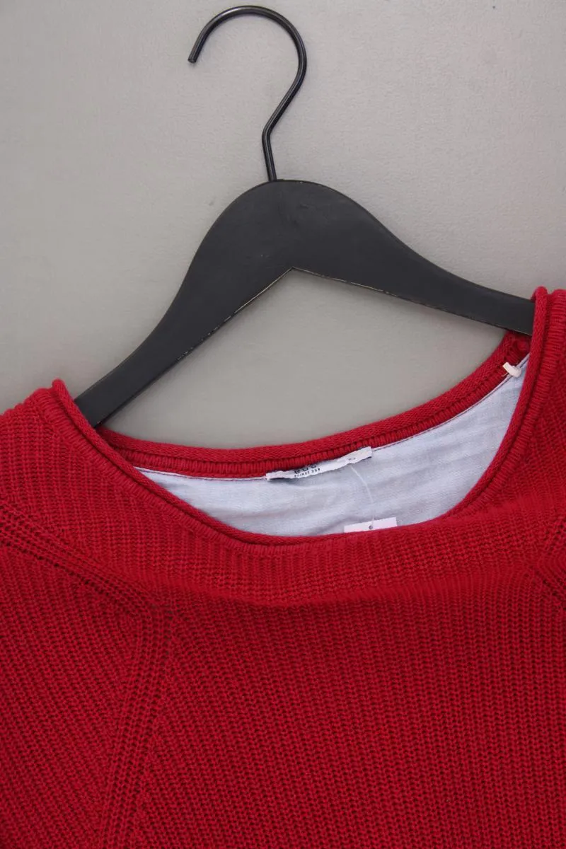 edc by Esprit Feinstrickpullover Gr. XS rot aus Baumwolle
