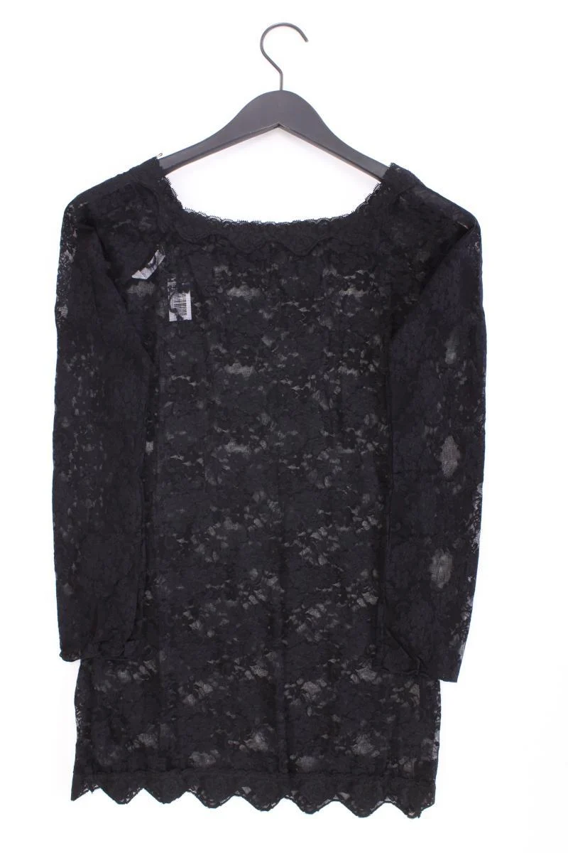 Hunkemöller Spitzenkleid Gr. M Langarm mit Carmen-Ausschnitt schwarz
