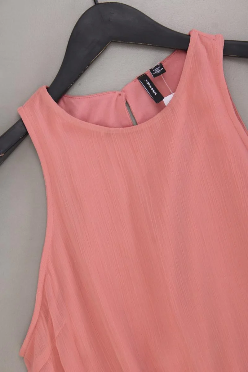 Vero Moda Chiffonkleid Gr. S Ärmellos rosa aus Polyester