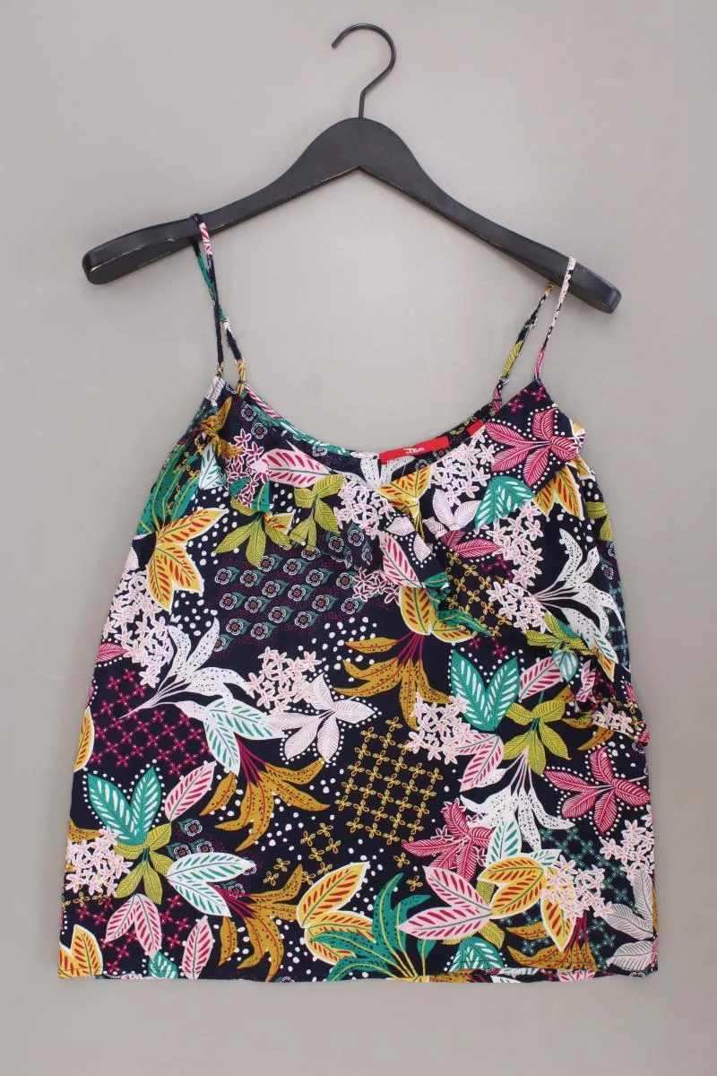 s.Oliver Spaghetti-Top Gr. 36 mit Blumenmuster mehrfarbig aus Viskose