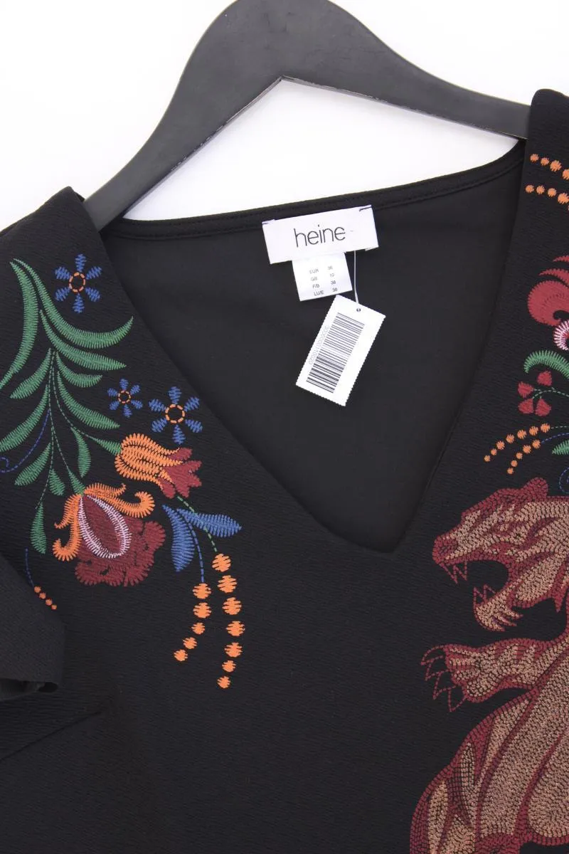 Heine Kurzarmkleid Gr. 36 neuwertig schwarz aus Polyester