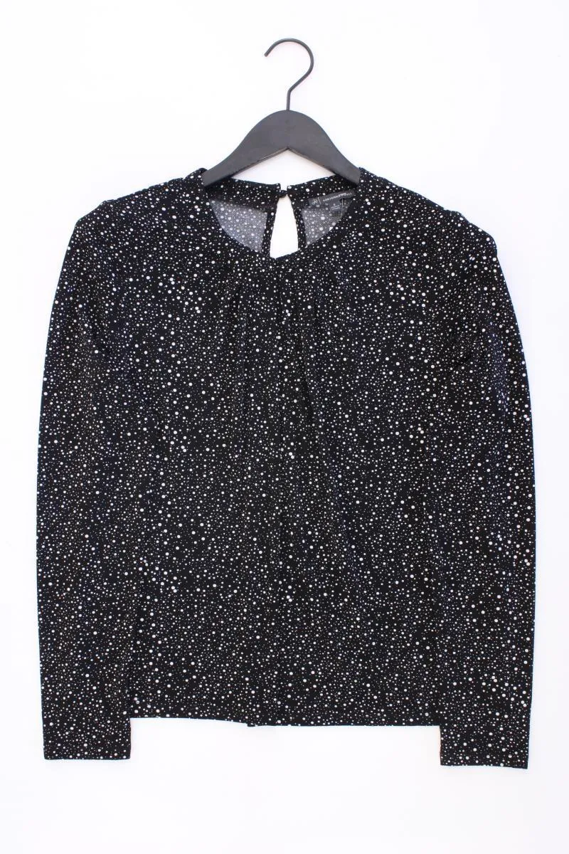 Adrianna Papell Longsleeve-Shirt Gr. S gepunktet neuwertig Langarm schwarz