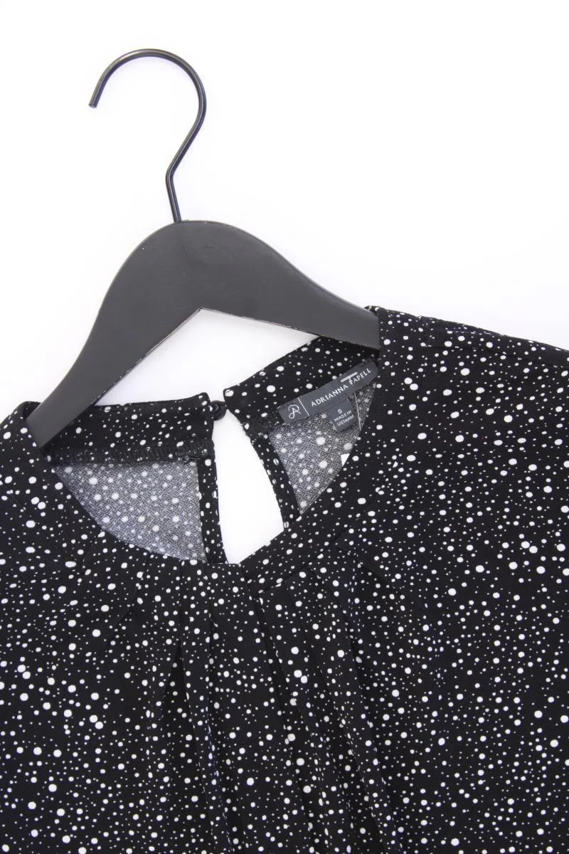 Adrianna Papell Longsleeve-Shirt Gr. S gepunktet neuwertig Langarm schwarz