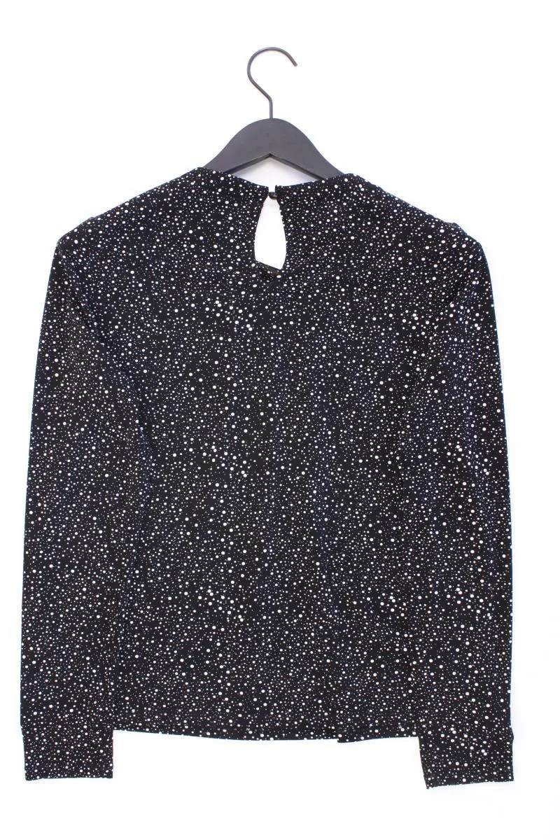 Adrianna Papell Longsleeve-Shirt Gr. S gepunktet neuwertig Langarm schwarz