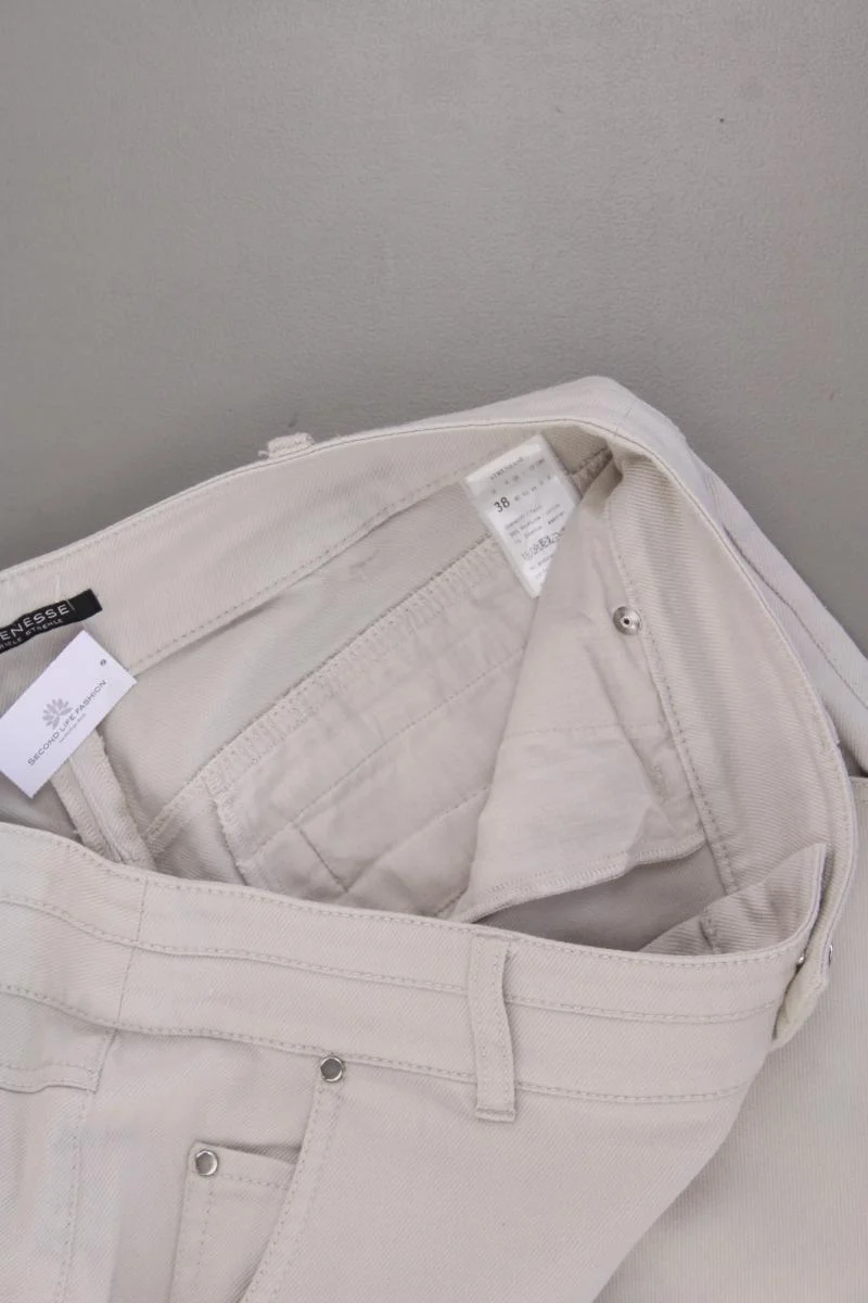 Strenesse Five-Pocket-Hose Gr. 38 creme aus Baumwolle