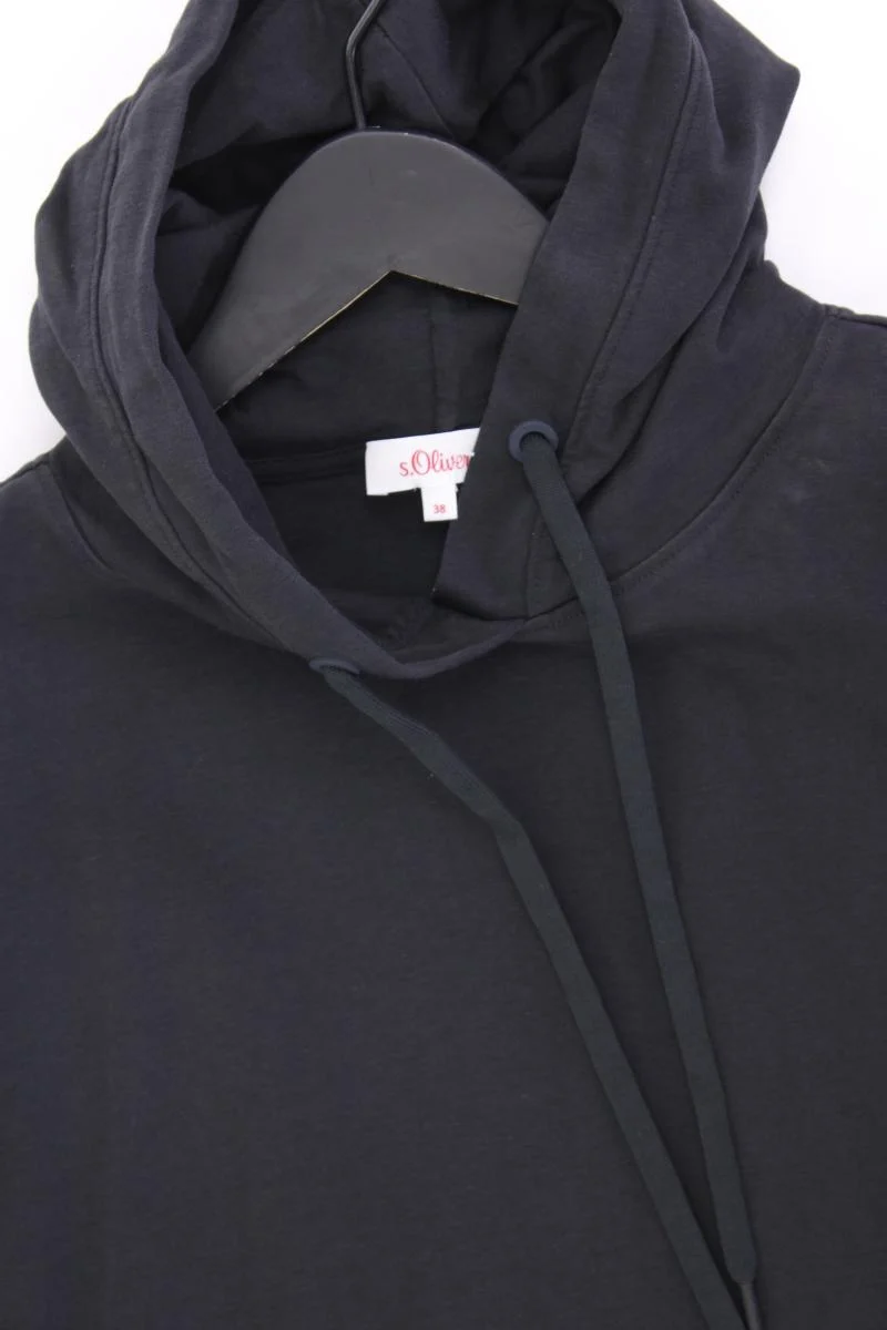 s.Oliver Kapuzenkleid Gr. 38 Kurzarm grau aus Baumwolle
