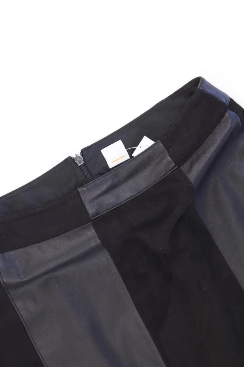 BOSS by Hugo Boss Kunstlederrock Gr. 36 schwarz aus Polyester