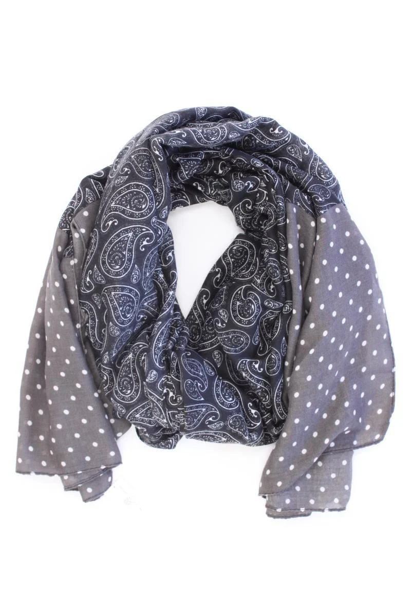 Tuch mit Paisleymuster grau