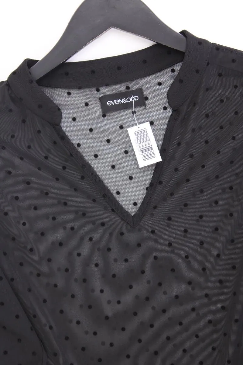 Even & Odd Langarmkleid Gr. M gepunktet schwarz