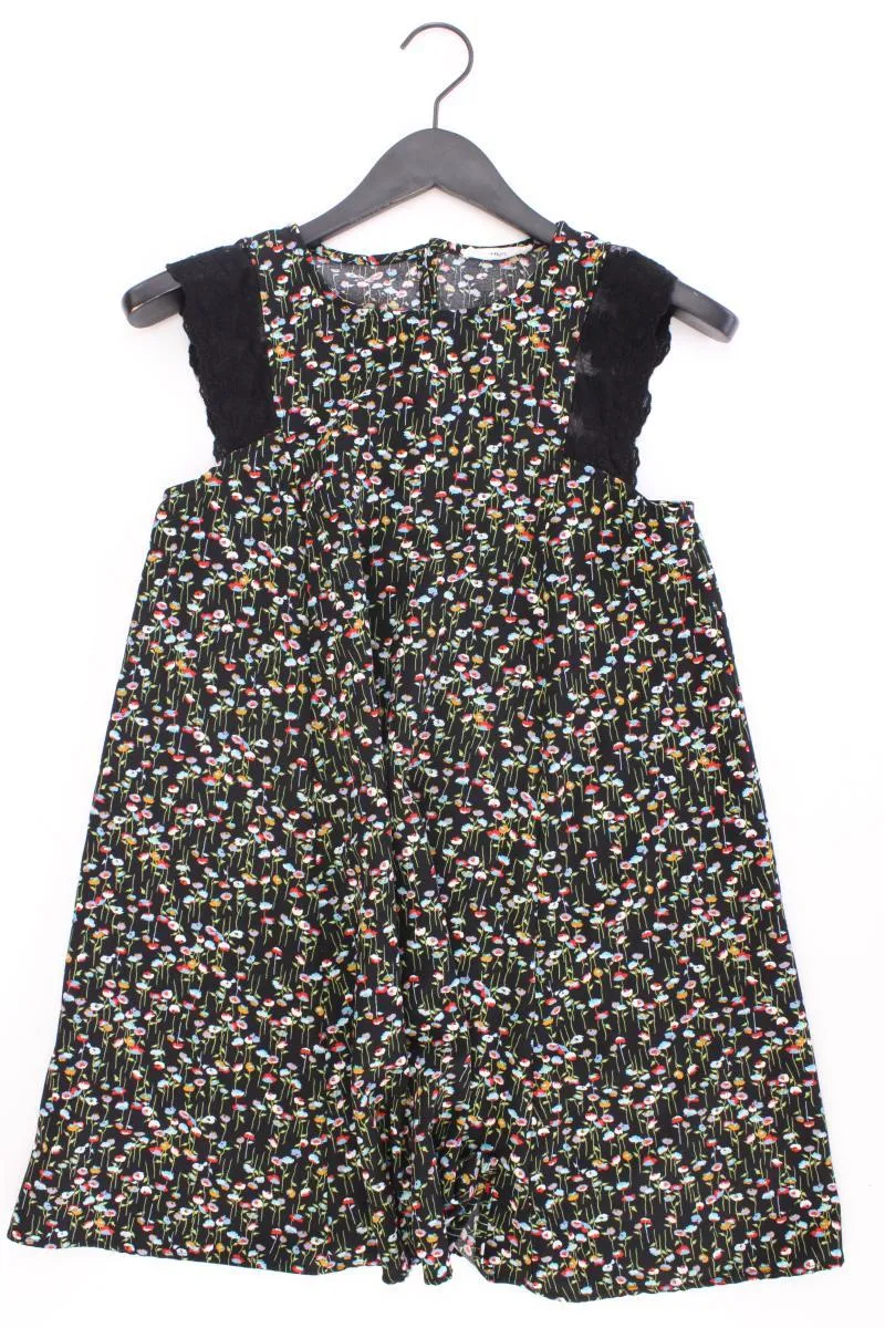Mango Midikleid Gr. S mit Blumenmuster Ärmellos mehrfarbig aus Polyester
