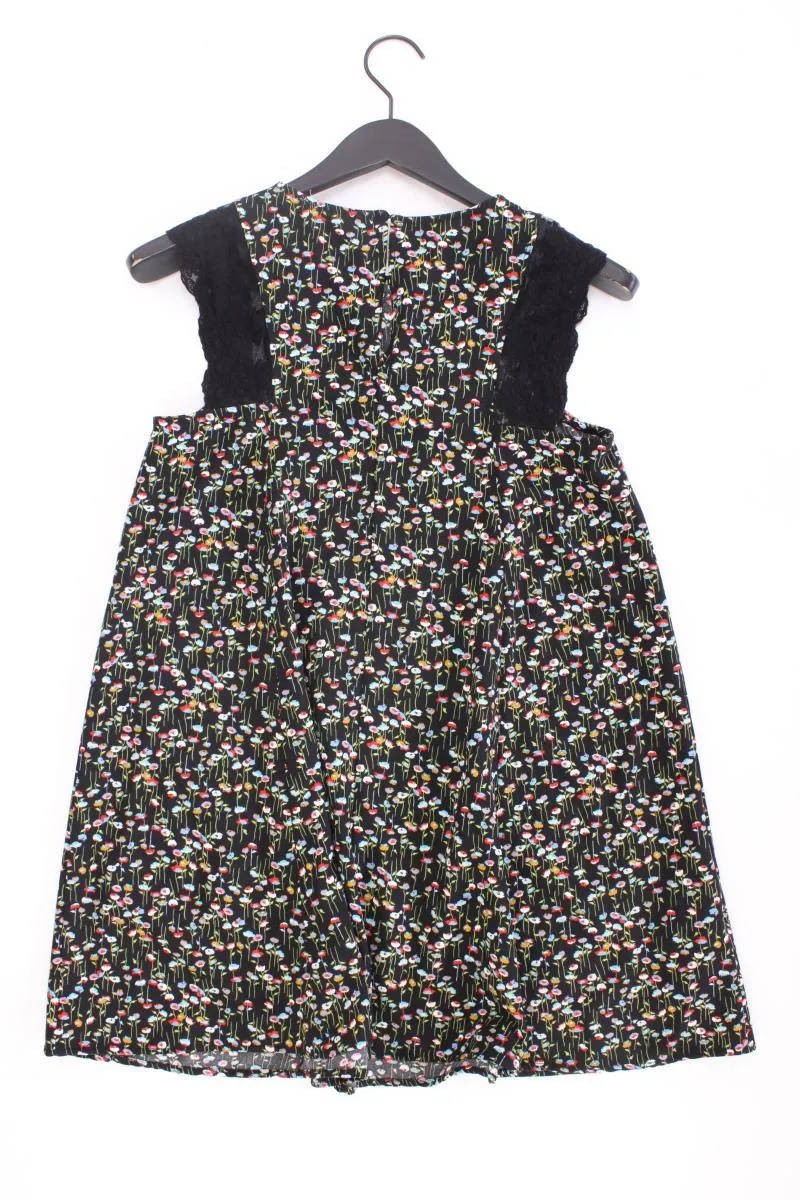 Mango Midikleid Gr. S mit Blumenmuster Ärmellos mehrfarbig aus Polyester