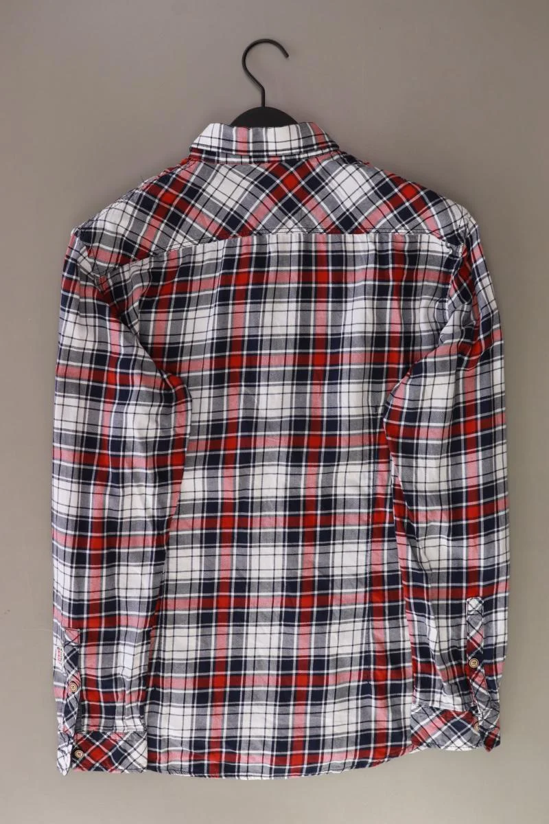 Tom Tailor (Denim) Karohemd für Herren Gr. L kariert Langarm rot aus Baumwolle