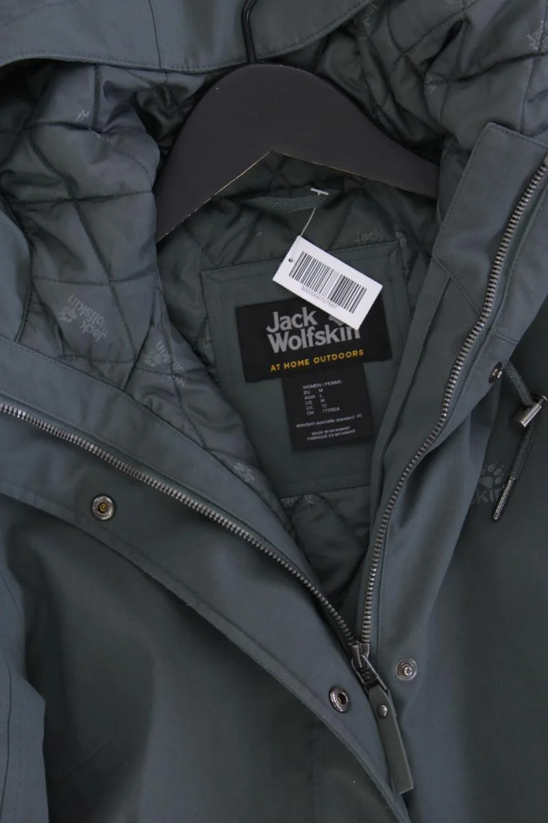 Jack Wolfskin Kapuzenjacke Gr. M grün aus Polyester