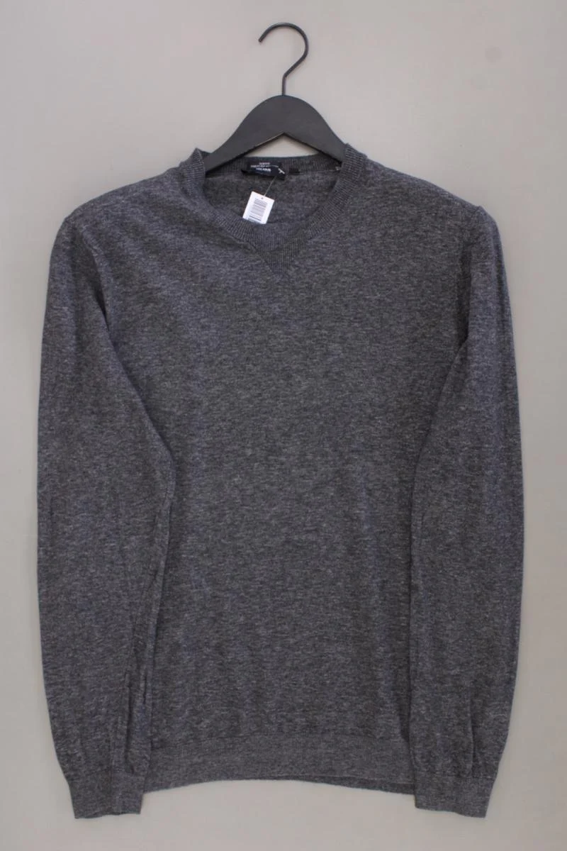 BOSS by Hugo Boss Feinstrickpullover für Herren Gr. XL grau aus Baumwolle
