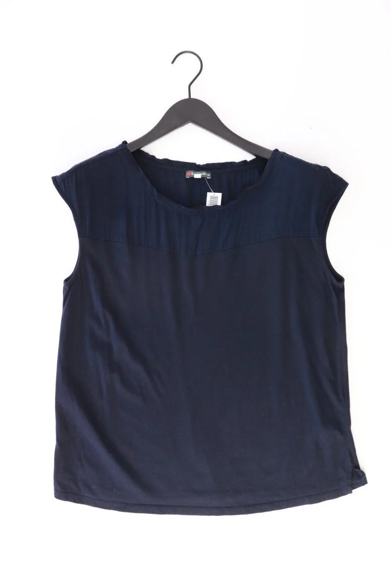 Street One T-Shirt Gr. 42 Kurzarm blau aus Baumwolle